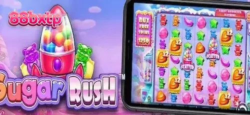 Interface colorida e vibrante do jogo de slot Sugar Rush